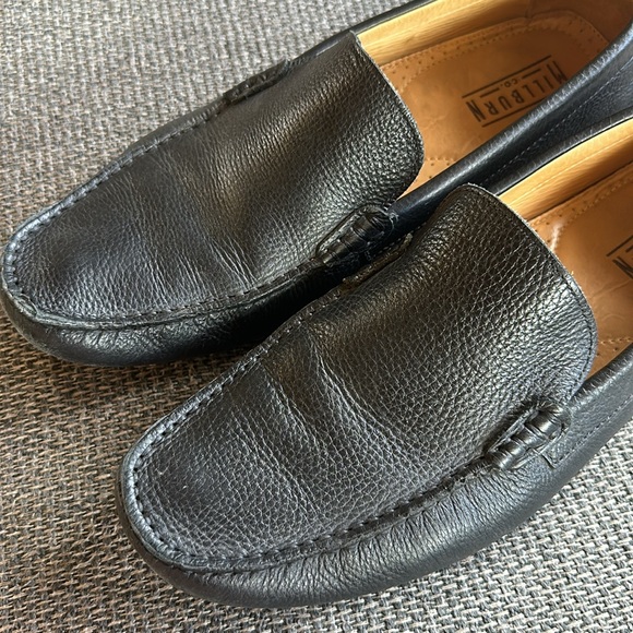 Men’s black leather loafers - Picture 2 of 7